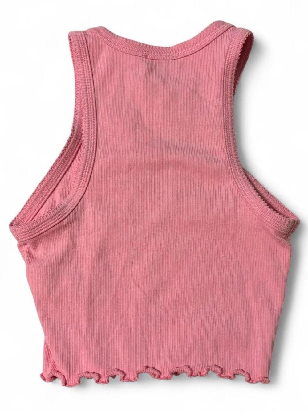 Bershka Pink Ribbed Tank - Picture 2 of 3